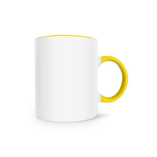 Ceramic Mug with Color Inside (yellow)